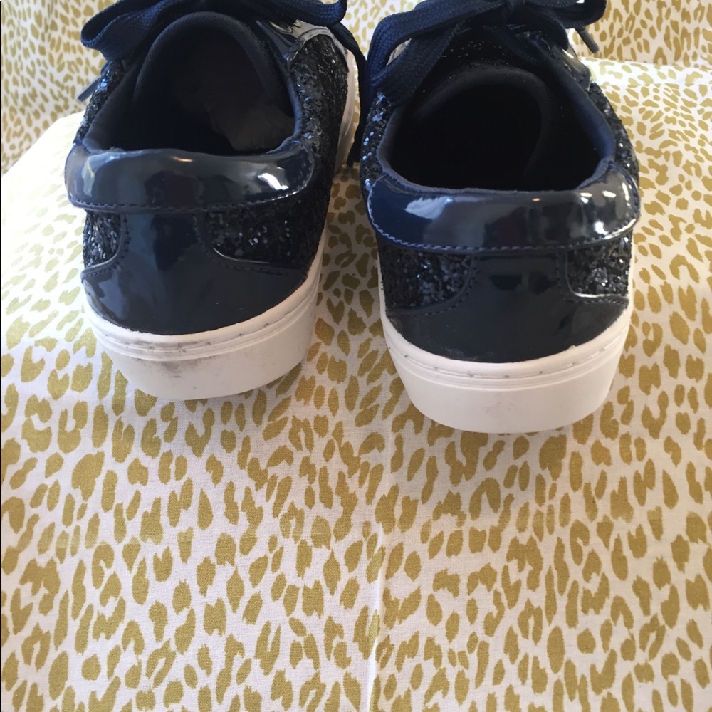 Navy glitter fish head sneakers - Picture 4 of 8